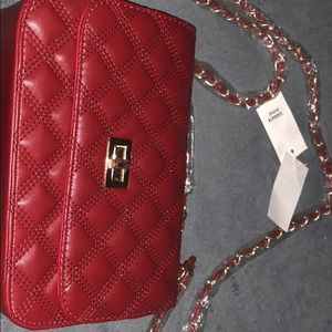 BRAND NEW RED HAND/OVER THE SHOULDER PURSE